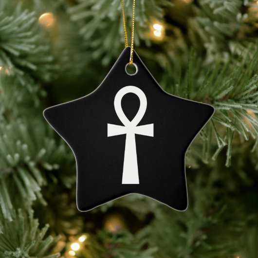 Ornement En Céramique Symbole égyptien d'Ankh (Arbre)