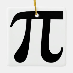 Ornement En Céramique Symbole géant "Pi"