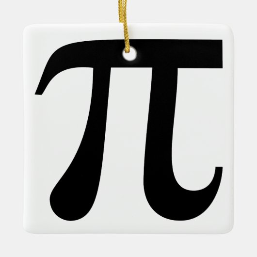 Ornement En Céramique Symbole géant "Pi" (Devant)