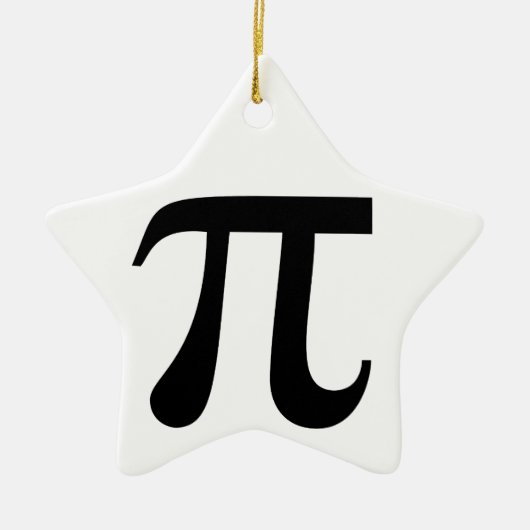 Ornement En Céramique Symbole géant "Pi" (Devant)
