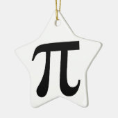 Ornement En Céramique Symbole géant "Pi" (Gauche)