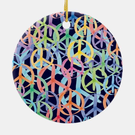 Ornement En Céramique Symboles de paix (Dos)