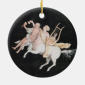 Ornement En Céramique T31466 un centaure et un compagnon féminins (Dos)