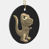 Ornement en céramique T-Rex et Stegosaurus (Droite)