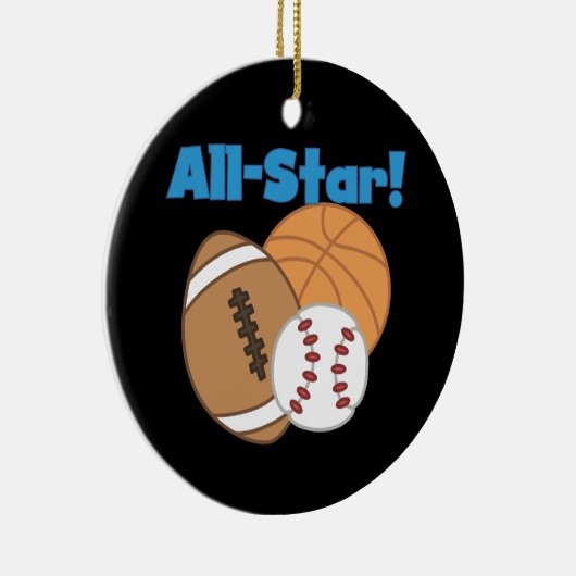 Ornement En Céramique T-shirts et cadeaux d'All Star (Droite)