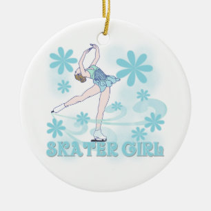 Ornement En Céramique T-shirts et cadeaux de fille de patineur