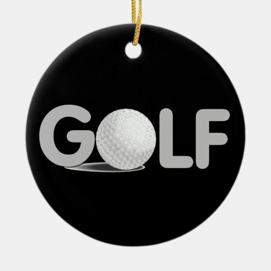 Ornement En Céramique T-shirts et cadeaux de GOLF (Devant)