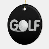 Ornement En Céramique T-shirts et cadeaux de GOLF (Gauche)