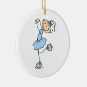 Ornement En Céramique T-shirts et cadeaux de patinage artistique pour fi (Droite)