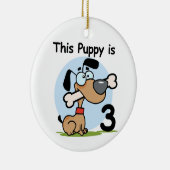 Ornement En Céramique T-shirts et cadeaux pour le 3e anniversaire de ce (Droite)