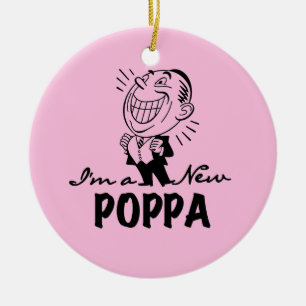 Ornement En Céramique T-shirts et cadeaux Smiling New Poppa