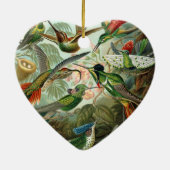 Ornement En Céramique tableau classique de la faune des oiseaux colibris (Dos)