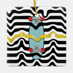 Ornement En Céramique Tableau de bord rétroactif