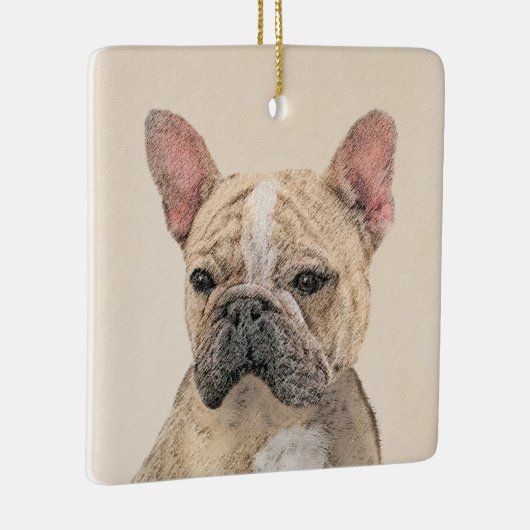 Ornement En Céramique Tableau Français Bulldog (Sable) - Joli Original D (Droite)