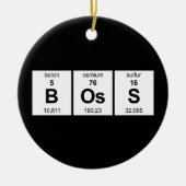 Ornement En Céramique Tableau périodique de patron (Devant)