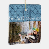 Ornement En Céramique Tableau XMAS personnalisé - Panneau rustique de l' (Droite)