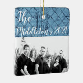 Ornement En Céramique Tableau XMAS personnalisé - Panneau rustique de l' (Droite)