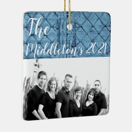 Ornement En Céramique Tableau XMAS personnalisé - Panneau rustique de l' (Droite)