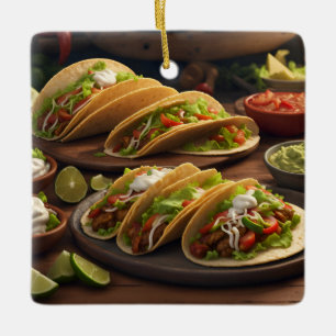 Ornement En Céramique Tacos