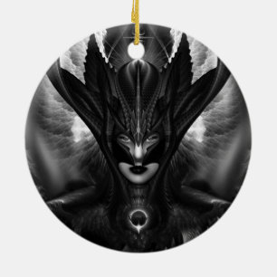 Ornement En Céramique Taidushan Sai TOT BlackSun Round Orament