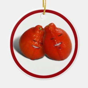 Ornement En Céramique Tangerines sucrées
