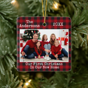 Ornement En Céramique Tapis Texte Plaid Premier Noël Nouveau Accueil