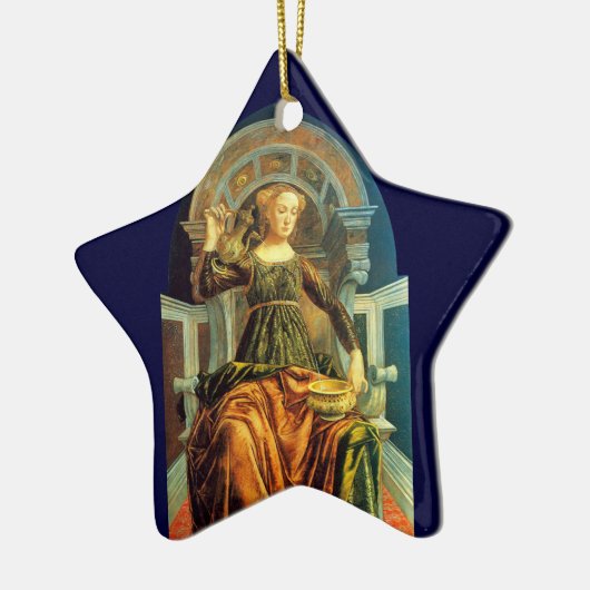 Ornement En Céramique TAROTS ANCIENS RENAISSANCE 14 / Étoile TEMPÉRANCE (Gauche)