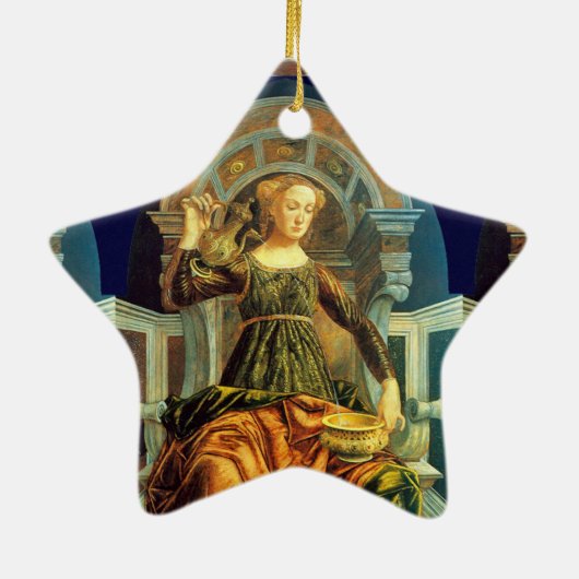 Ornement En Céramique TAROTS ANCIENS RENAISSANCE 14 / Étoile TEMPÉRANCE (Dos)