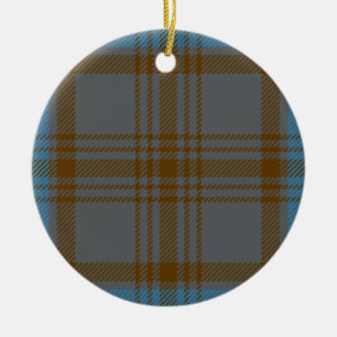 Ornement En Céramique Tartan de Hannah de clan