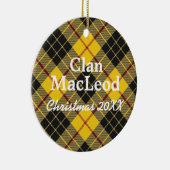 Ornement En Céramique Tartan d'écossais de MacLeod de clan (Droite)