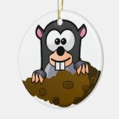 Ornement en céramique. Taupe (Gauche)