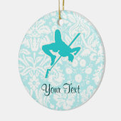 Ornement En Céramique Teal en hauteur (Gauche)