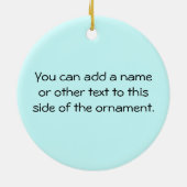 Ornement En Céramique Teal encourageant le T-shirts et les cadeaux de (Dos)