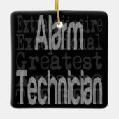 Ornement En Céramique Technicien d'alarme Extraordinaire (Devant)