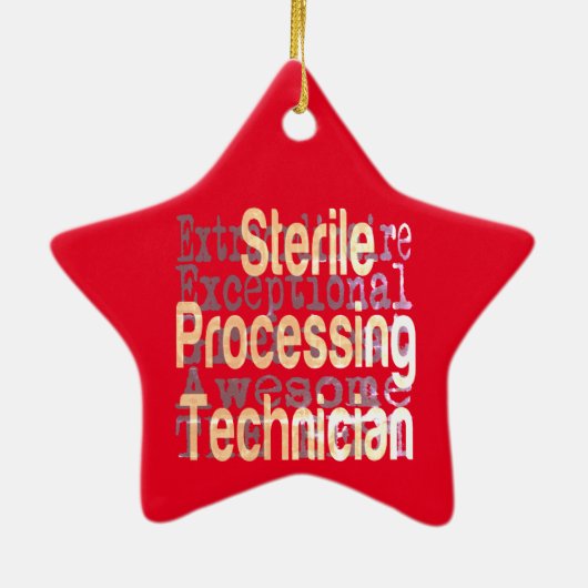 Ornement En Céramique Technicien de traitement stérile Extraordinaire (Dos)