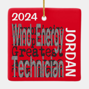 Ornement En Céramique Technicien en énergie éolienne Extraordinaire PERS