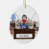 Ornement En Céramique Téléphage - femelle (Droite)