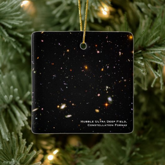 Ornement En Céramique Télescope Hubble Ultra Deep Field Photo Noël (Arbre)