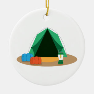 Ornement En Céramique Tente de camping