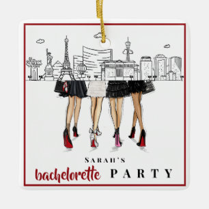 Ornement En Céramique Tenue pour enterrement de vie de jeune fille à Las