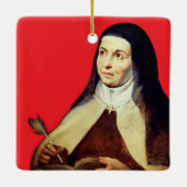 Ornement En Céramique Teresa d'Ávila par Rubens (Dos)