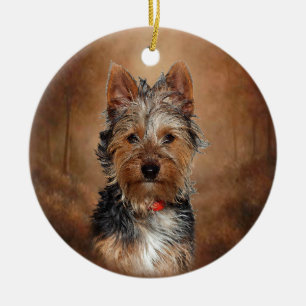 Ornement En Céramique Terrier soyeux australien