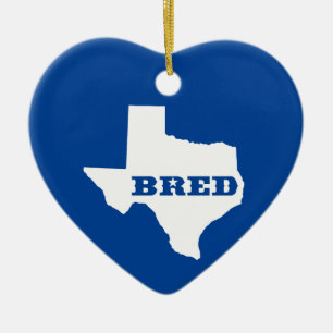 Ornement En Céramique Texas Bred