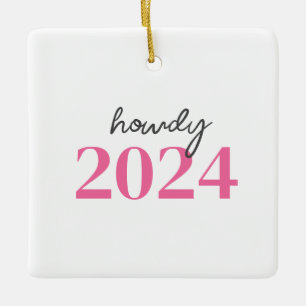 Ornement En Céramique Texas Howdy