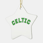 Ornement En Céramique Texte celtique (Gauche)