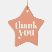 Ornement En Céramique Thank You  (Droite)