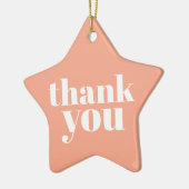 Ornement En Céramique Thank You  (Gauche)