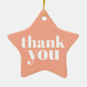 Ornement En Céramique Thank You  (Dos)