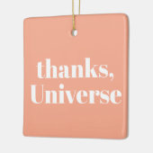 Ornement En Céramique Thanks, Universe (Gauche)