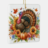 Ornement En Céramique Thanksgiving Tom Turkey Keepsaké (Droite)